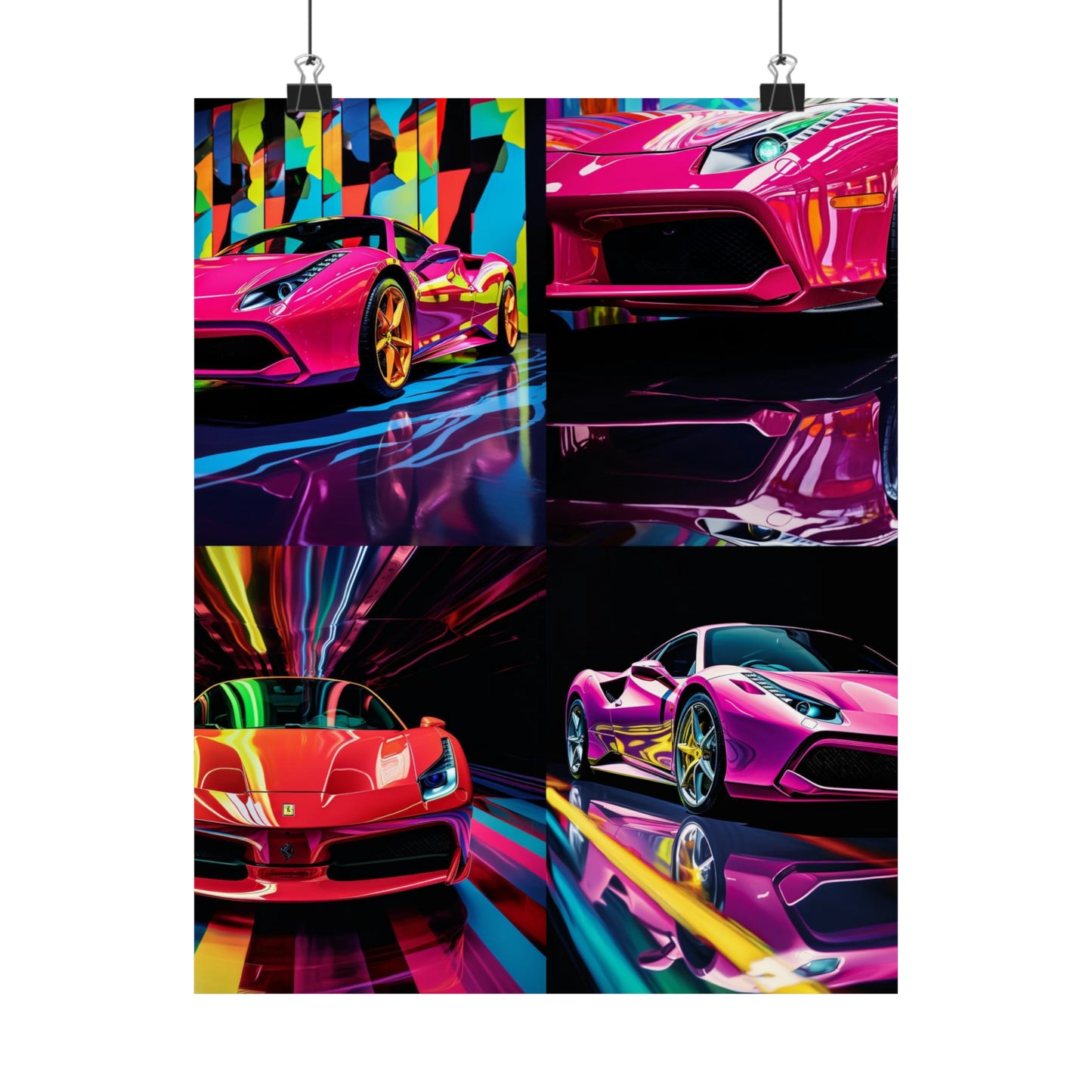 Premium Matte Vertical Posters Ferrari Flair Macro 5