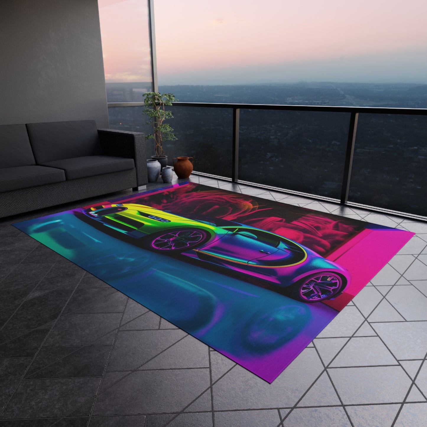 Outdoor Rug  Florescent Bugatti Flair 1
