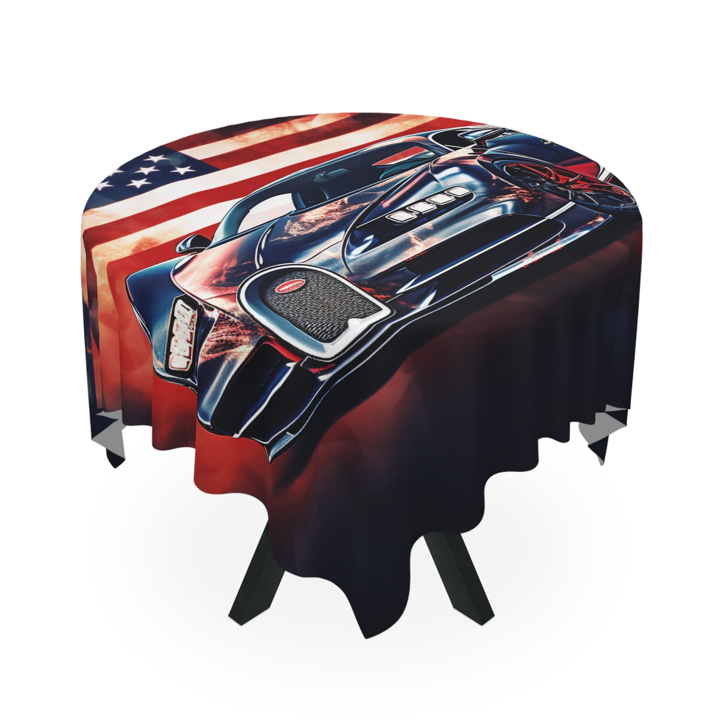 Tablecloth Abstract American Flag Background Bugatti 4