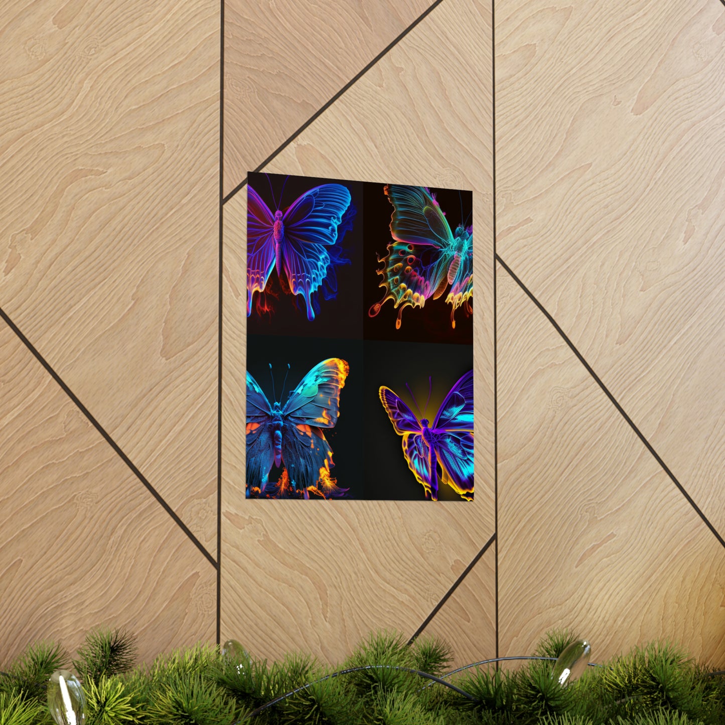 Premium Matte Vertical Posters Thermal Butterfly 5