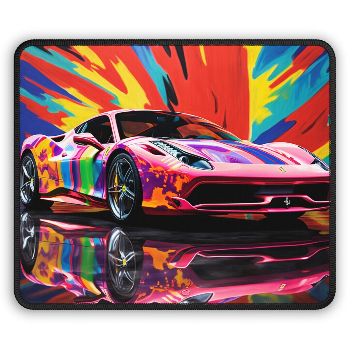 Gaming Mouse Pad  Hyper Colorfull Ferrari 3