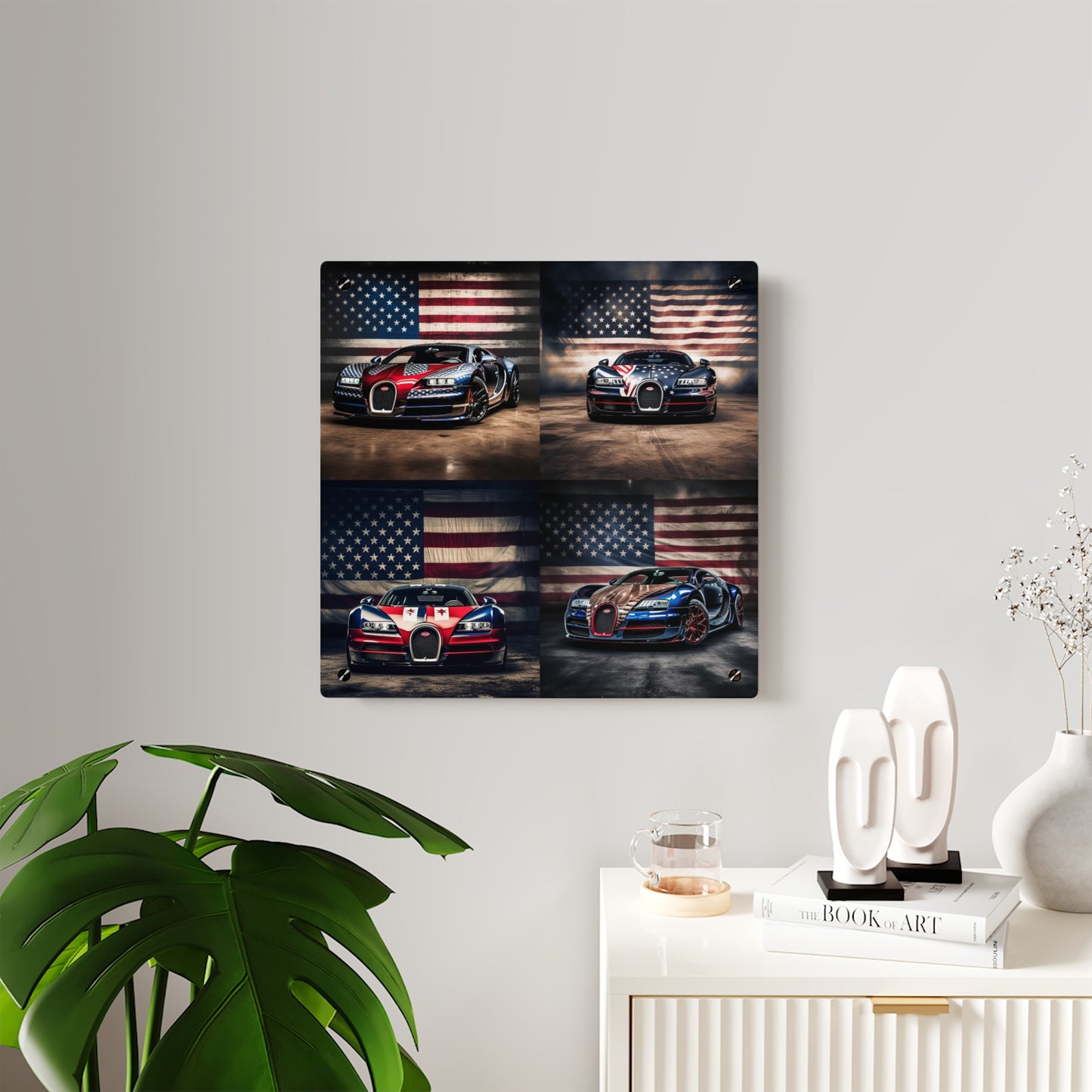 Acrylic Wall Art Panels Bugatti American Flag 5