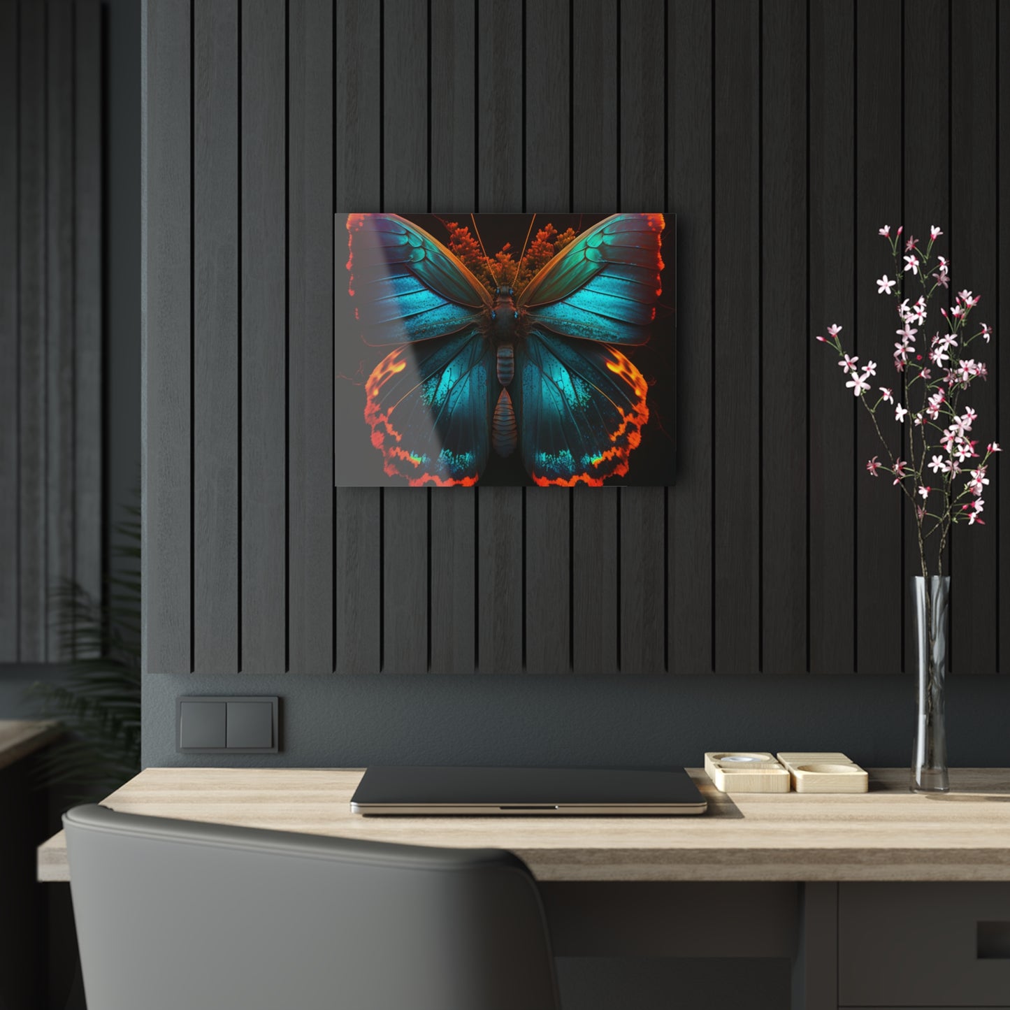 Acrylic Prints Neon Butterfly Flair 3