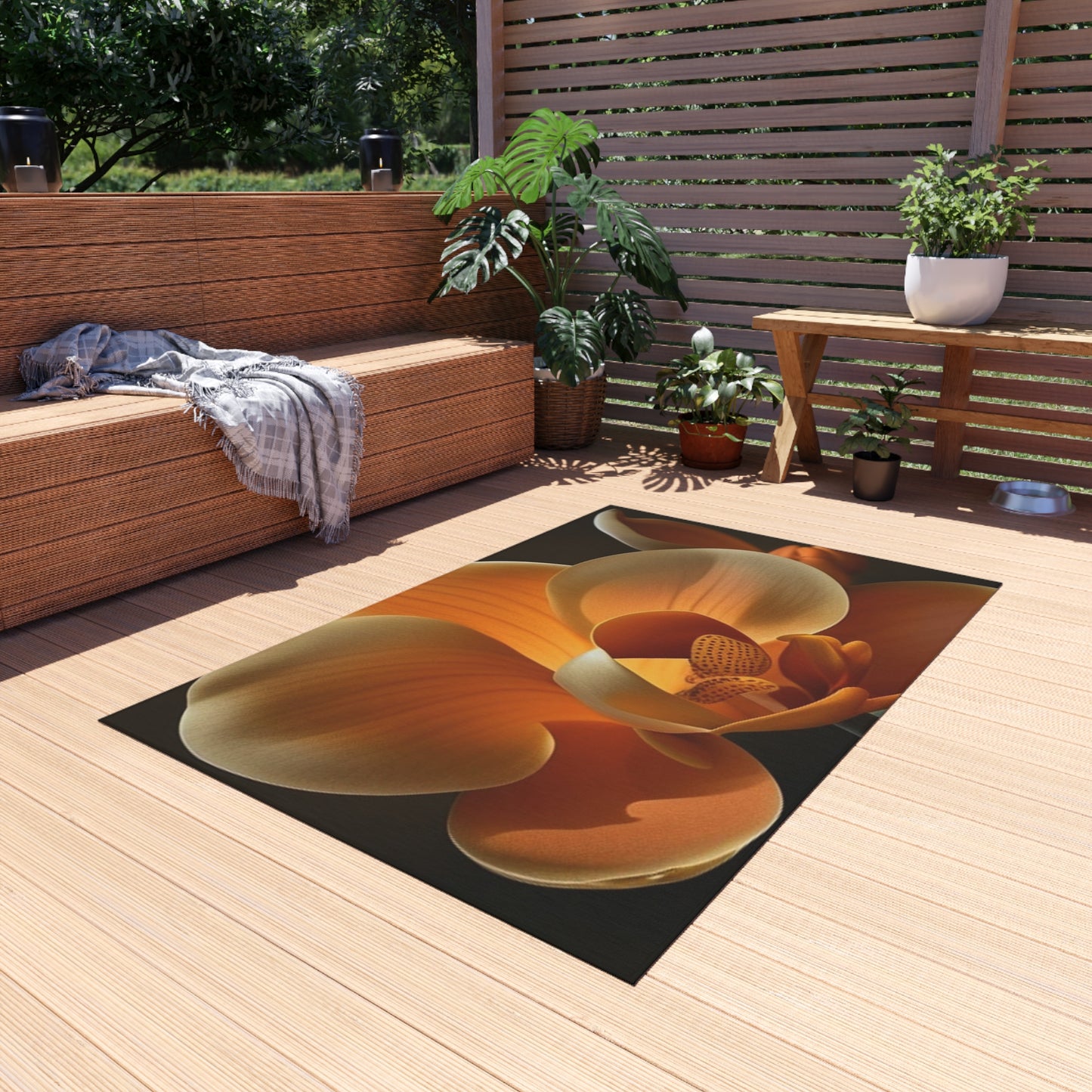 Outdoor Rug  Orange Orchid 4