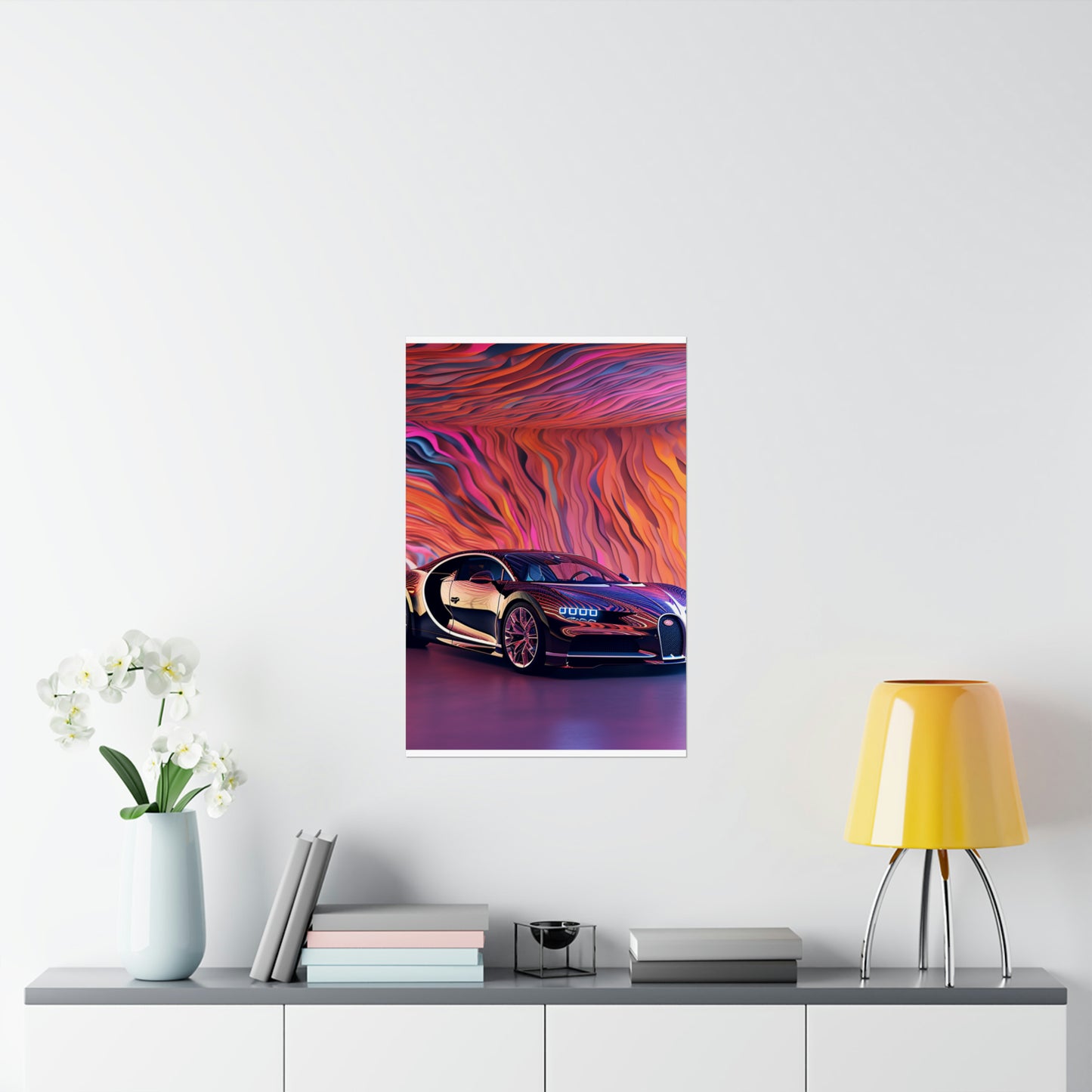 Premium Matte Vertical Posters Bugatti Abstract Flair 4