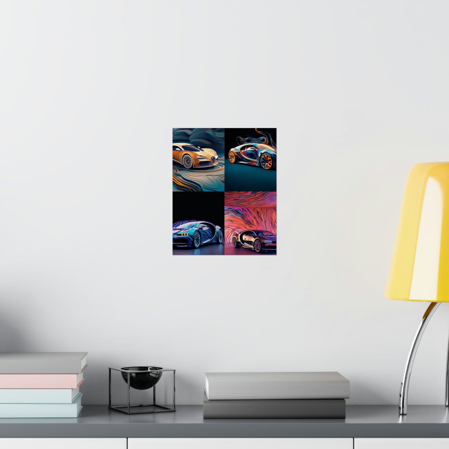 Premium Matte Vertical Posters Bugatti Abstract Flair 5