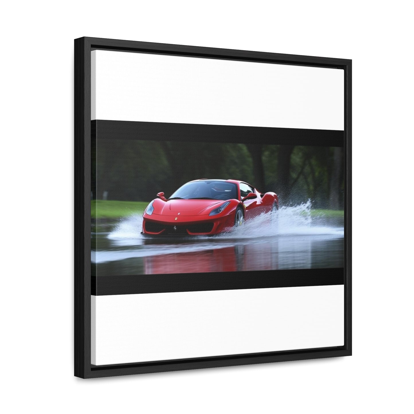 Gallery Canvas Wraps, Square Frame Water Ferrari Splash 2