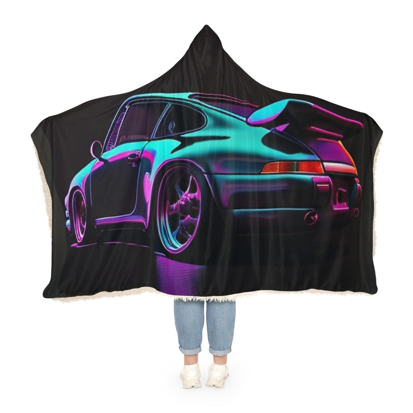 Snuggle Hooded Blanket Porsche Purple 2