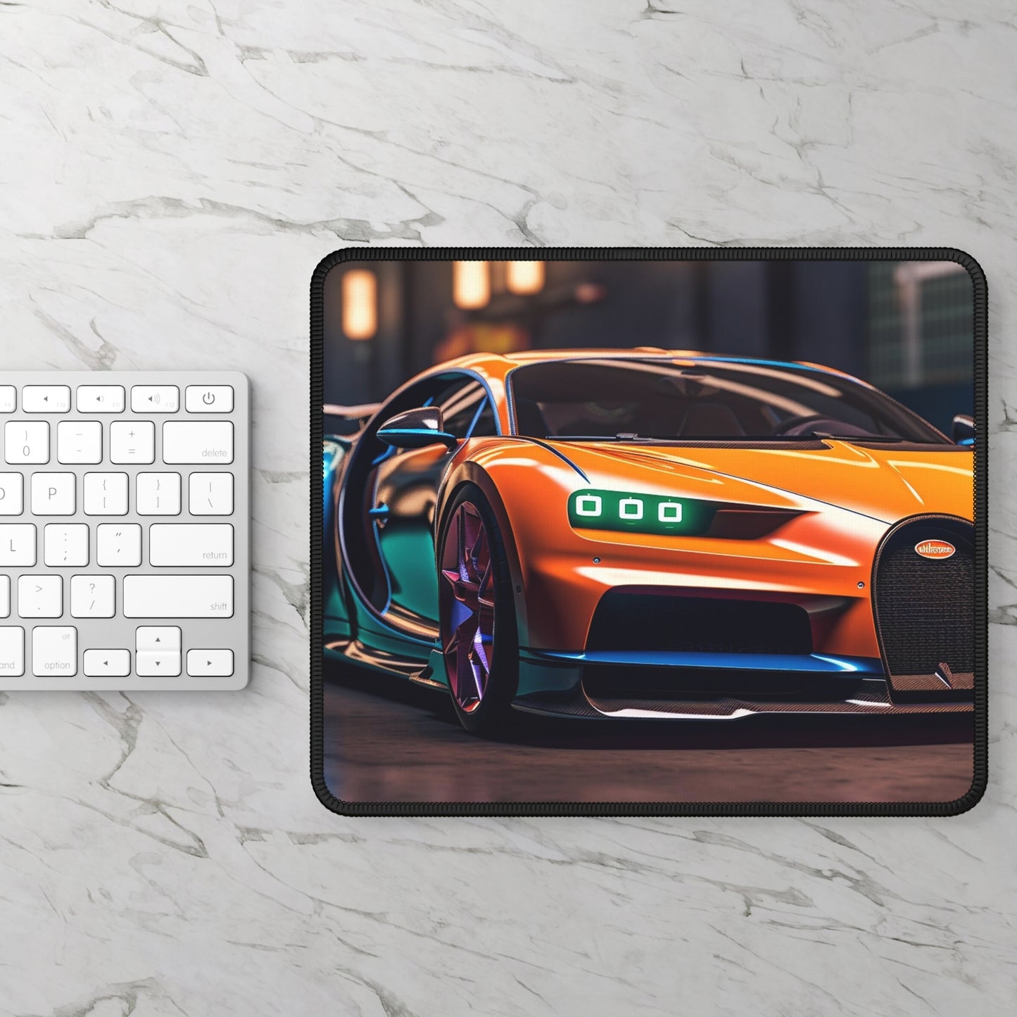 Gaming Mouse Pad  Hyper Bugatti Neon Chiron 1