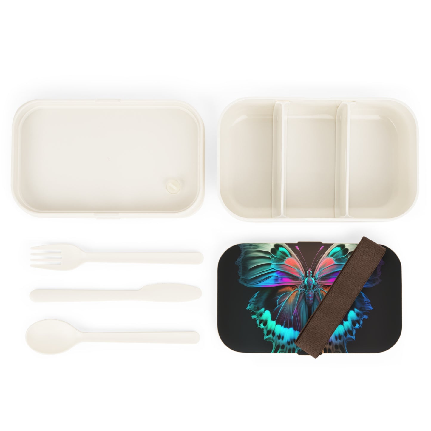 Bento Lunch Box Raw Hyper Color Butterfly 2