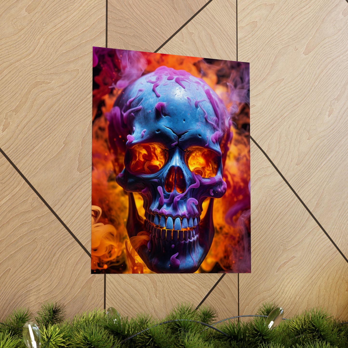 Premium Matte Vertical Posters Macro Skull 3