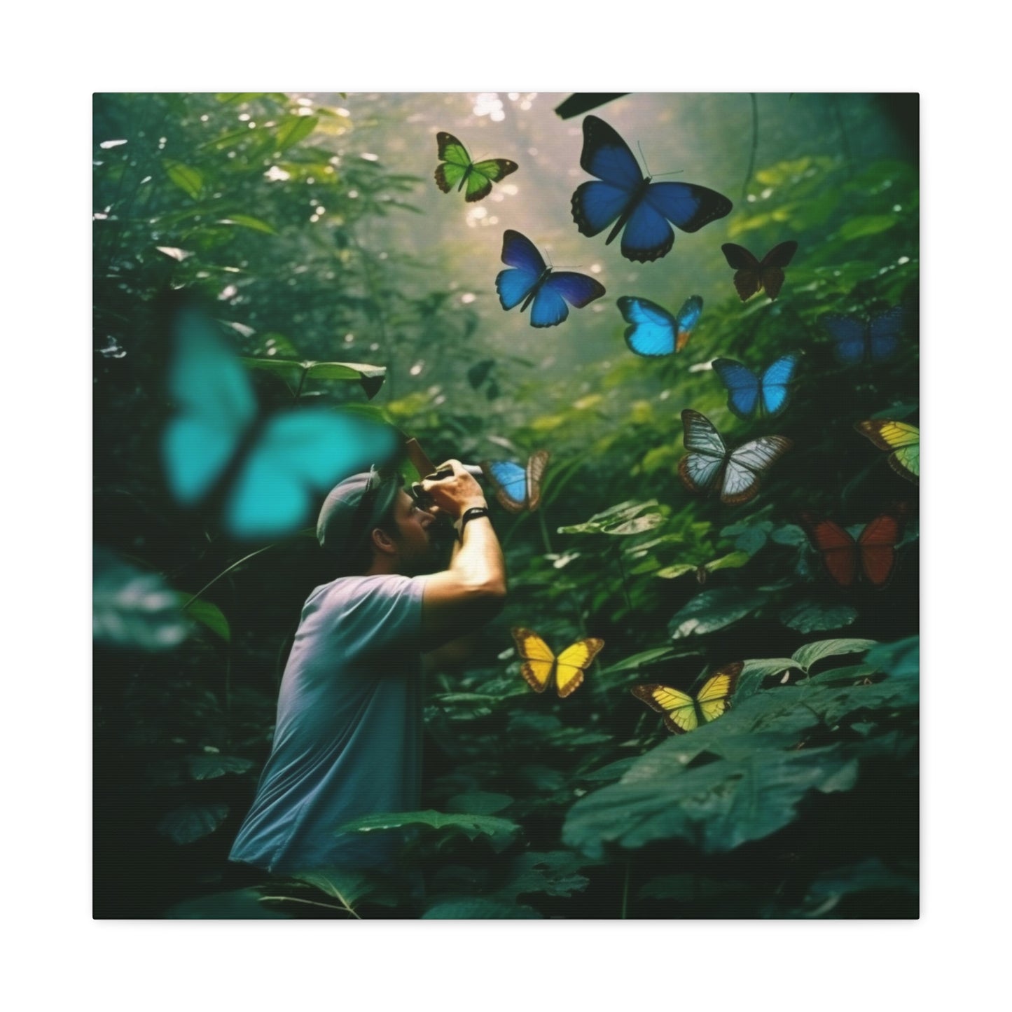 Canvas Gallery Wraps Jungle Butterfly 1