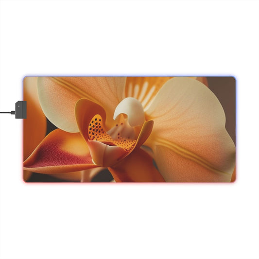 LED Gaming Mouse Pad Orange Orchid 3