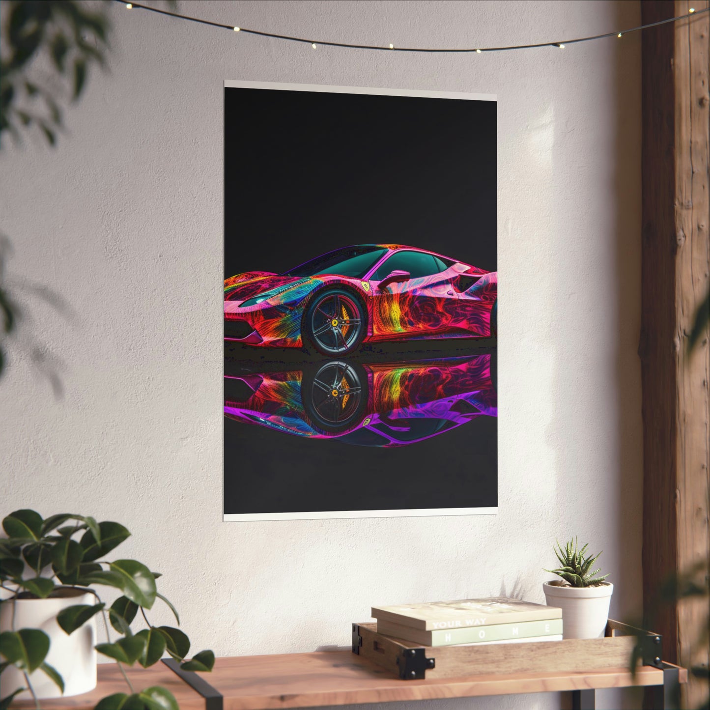 Premium Matte Vertical Posters Ferrari Color 4