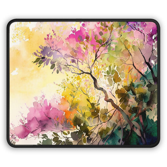 Gaming Mouse Pad  Mother Nature Bright Spring Colors Realistic Watercolor 2