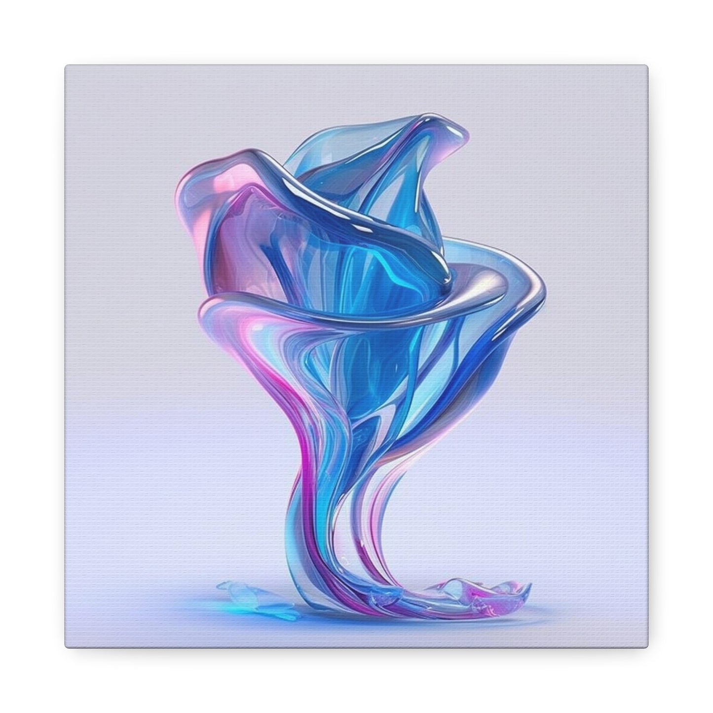Canvas Gallery Wraps Pink & Blue Tulip Rose 2