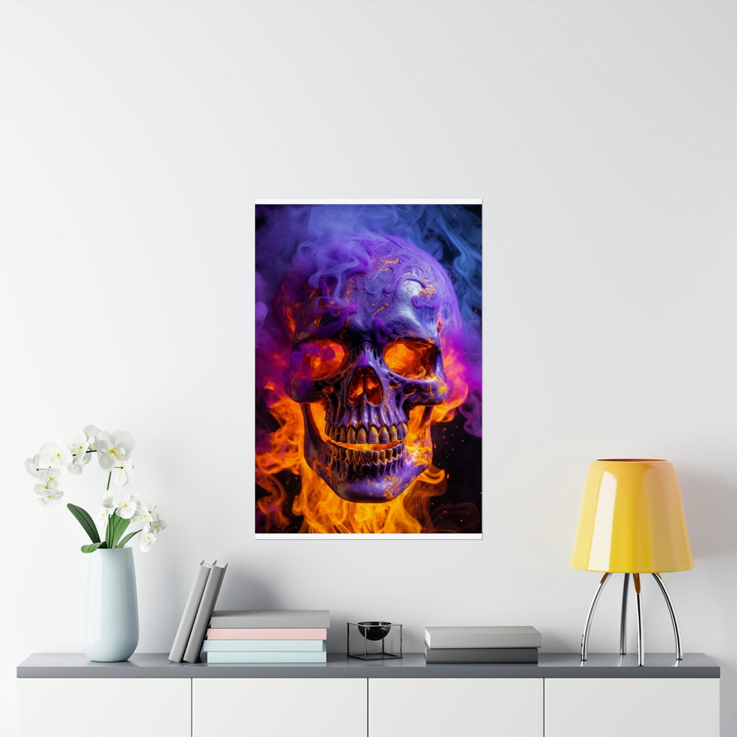 Premium Matte Vertical Posters Macro Skull 1