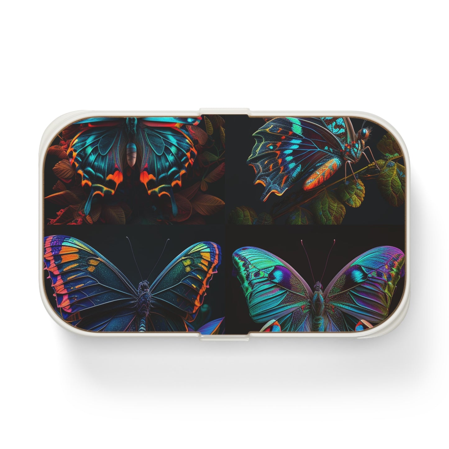 Bento Lunch Box Hue Neon Butterfly 5