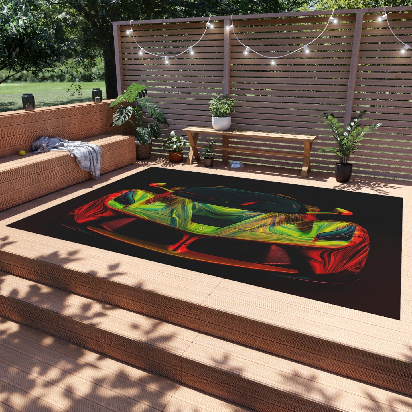 Outdoor Rug  Ferrari Neon 1