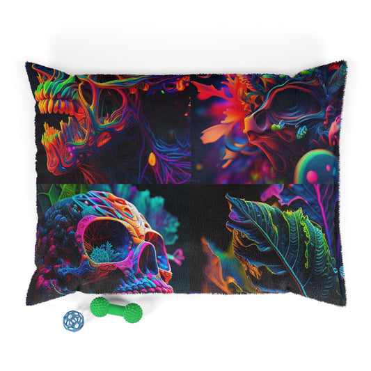 Pet Bed Florescent Skull Death 5