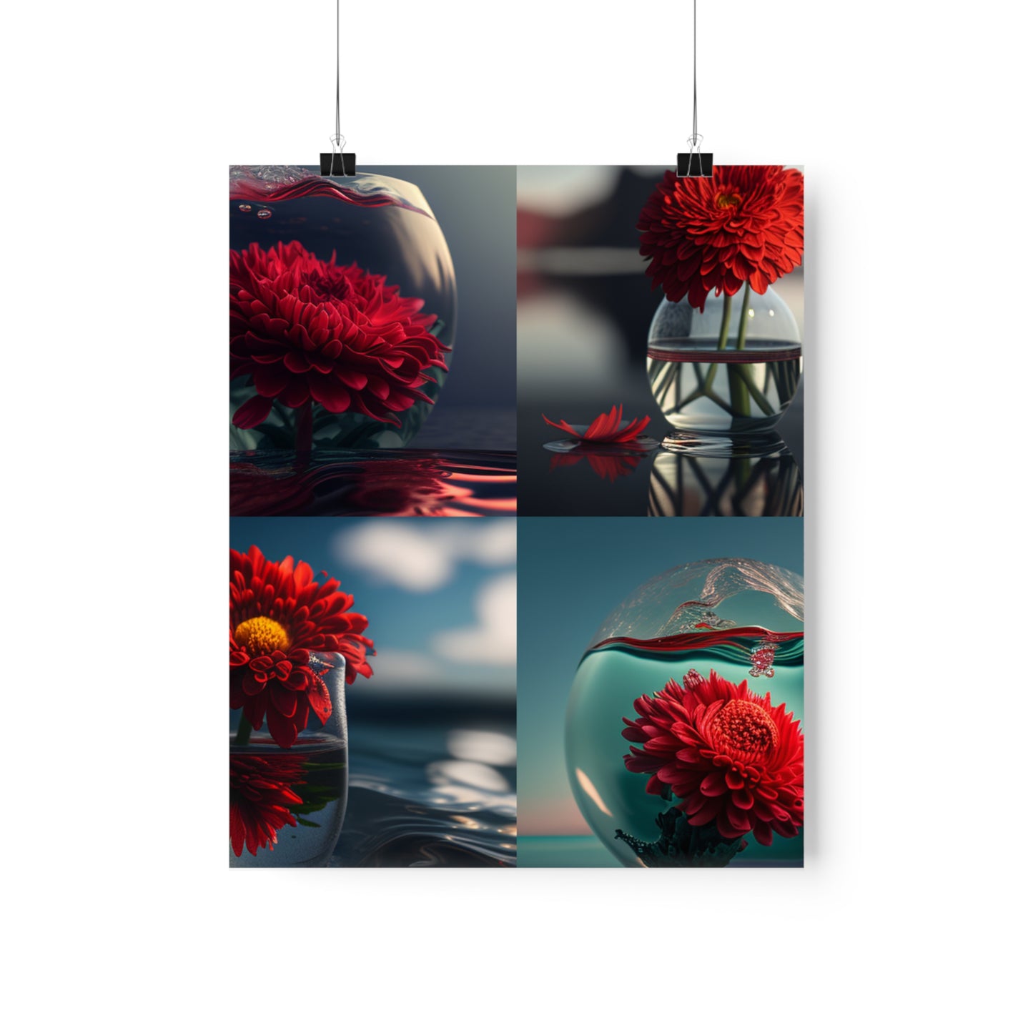 Premium Matte Vertical Posters Chrysanthemum 5