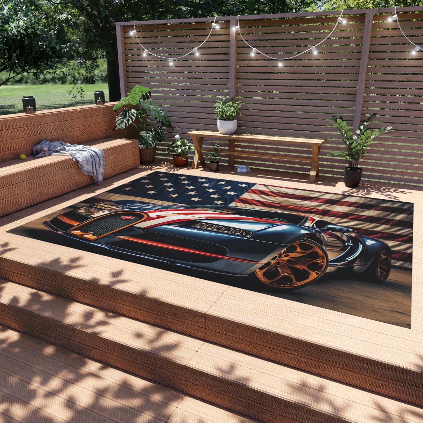 Outdoor Rug  Bugatti Flag American 4