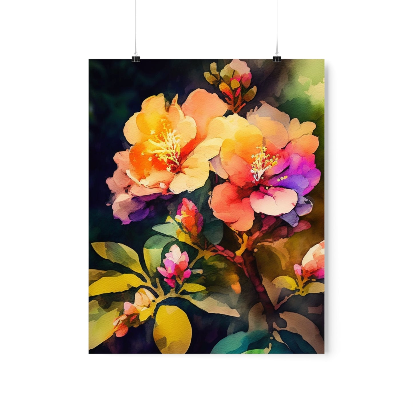 Premium Matte Vertical Posters Bright Spring Flowers 2