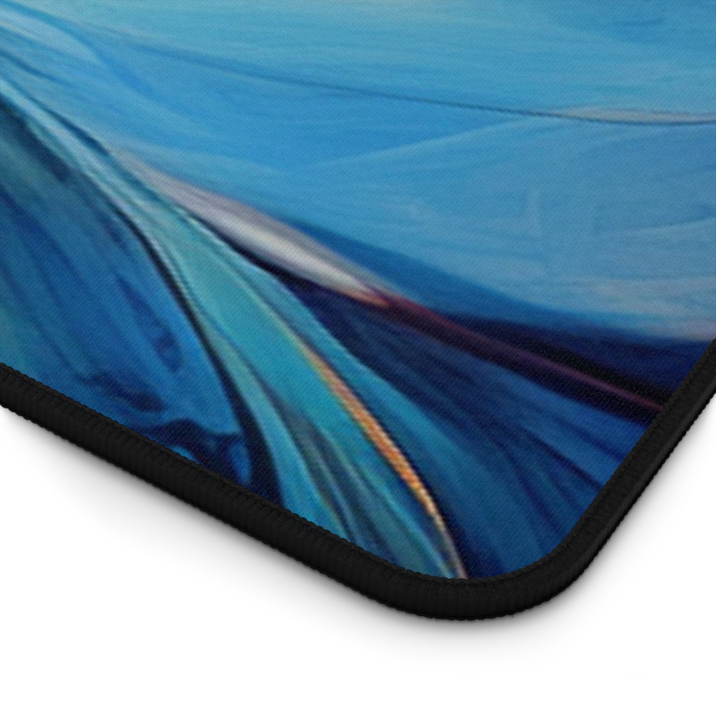 Desk Mat Blue Tluip Abstract 1