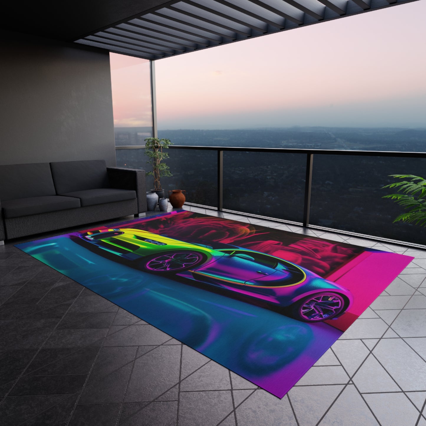Outdoor Rug  Florescent Bugatti Flair 1