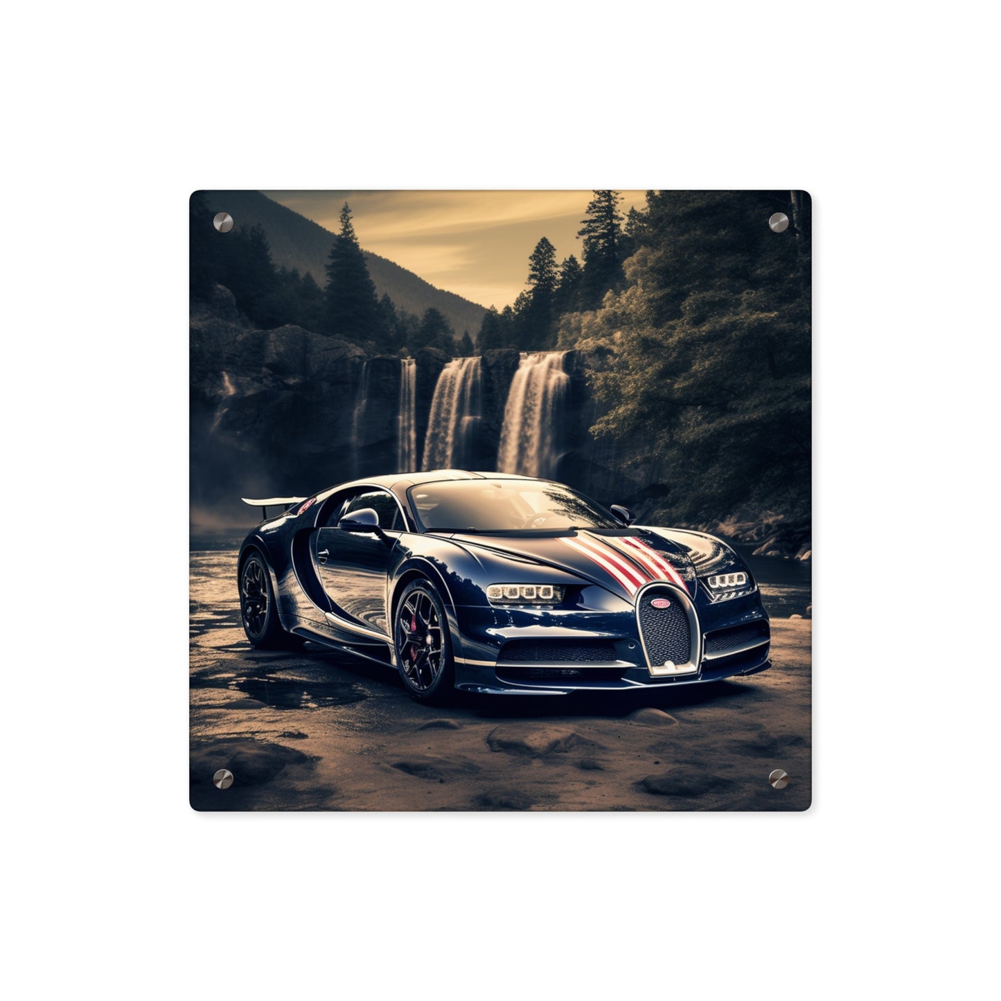 Acrylic Wall Art Panels Bugatti Waterfall 2