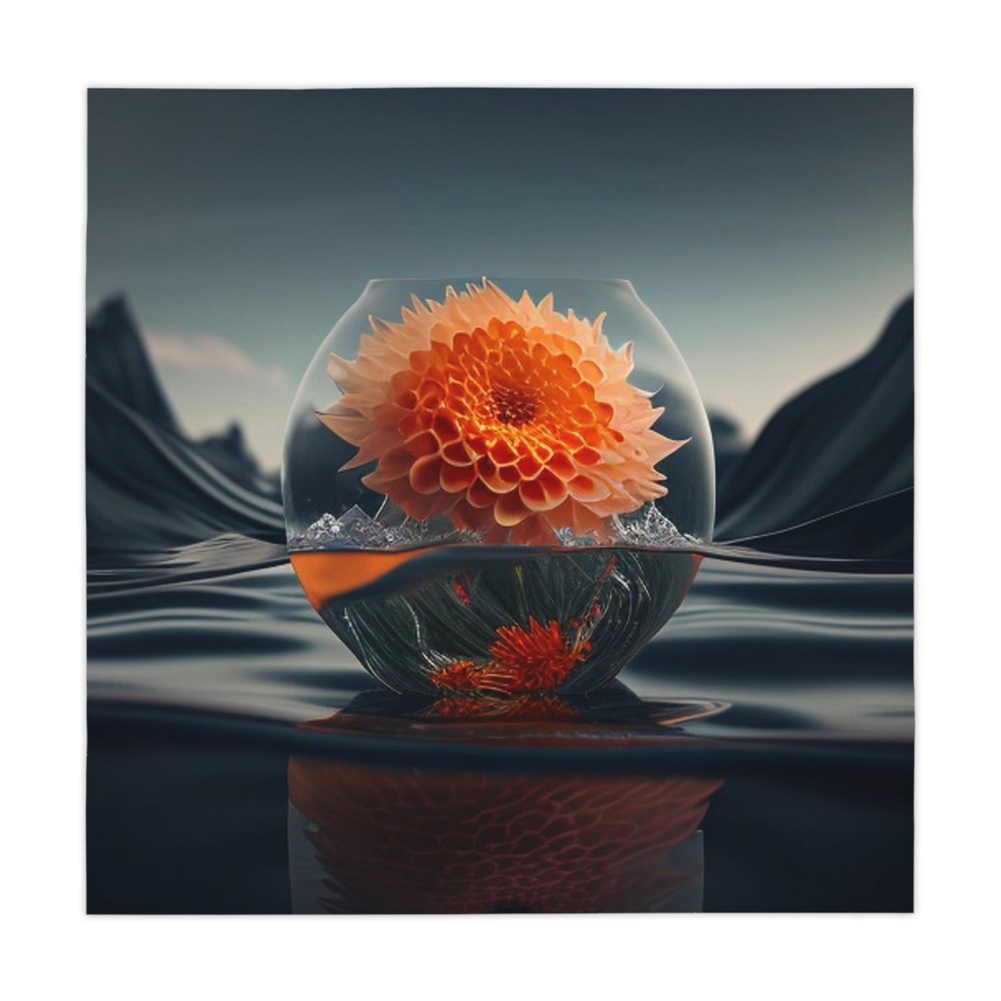 Tablecloth Dahlia Orange 3