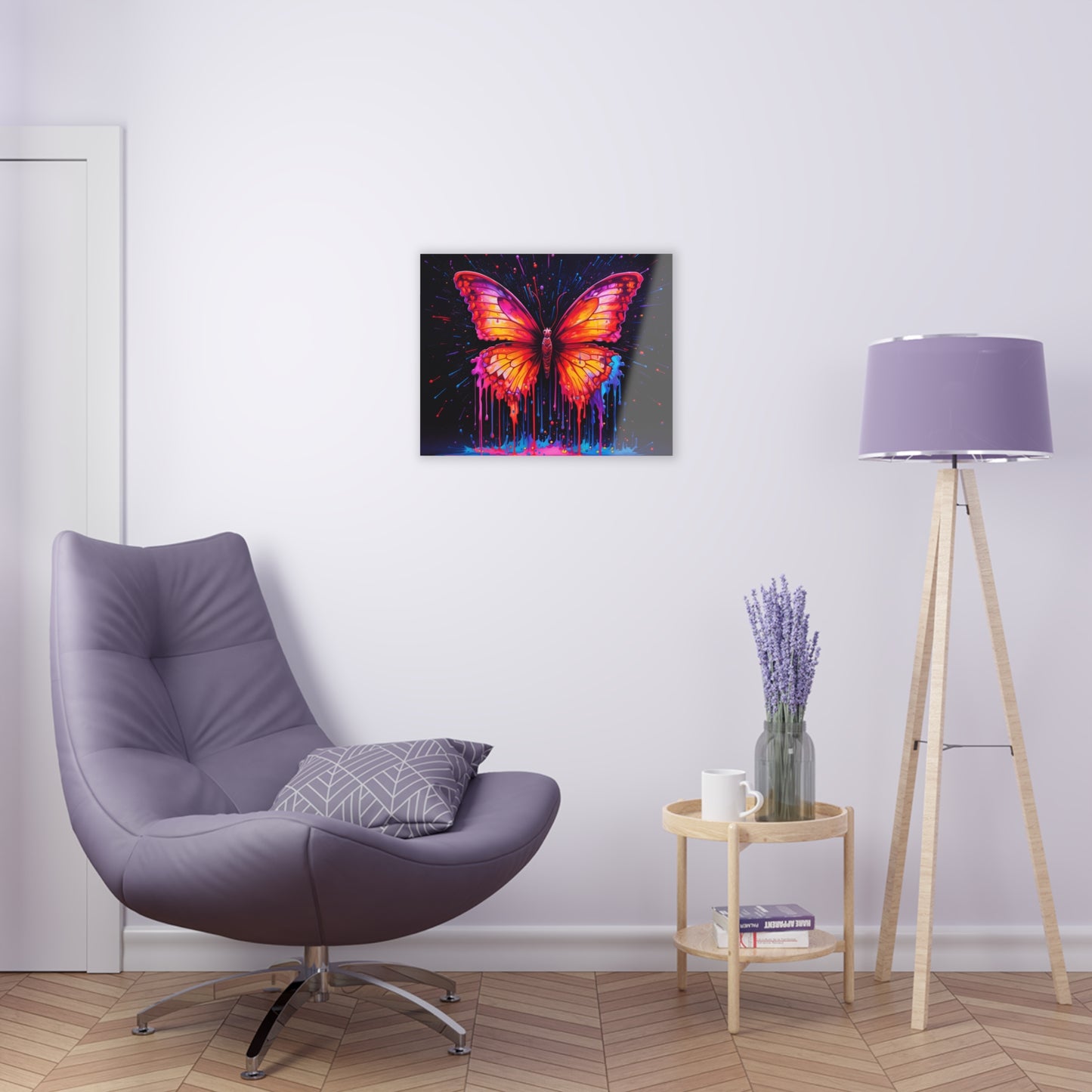 Acrylic Prints Pink Butterfly Flair 4