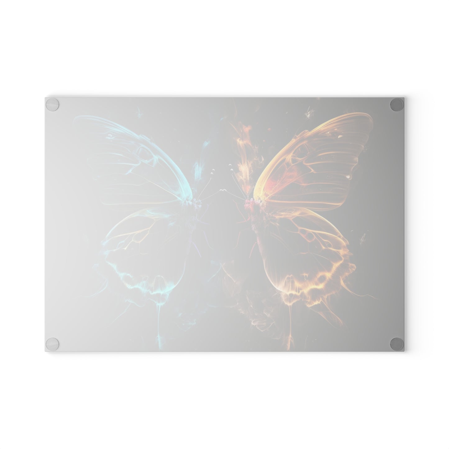 Glass Cutting Board Kiss Neon Butterfly 7