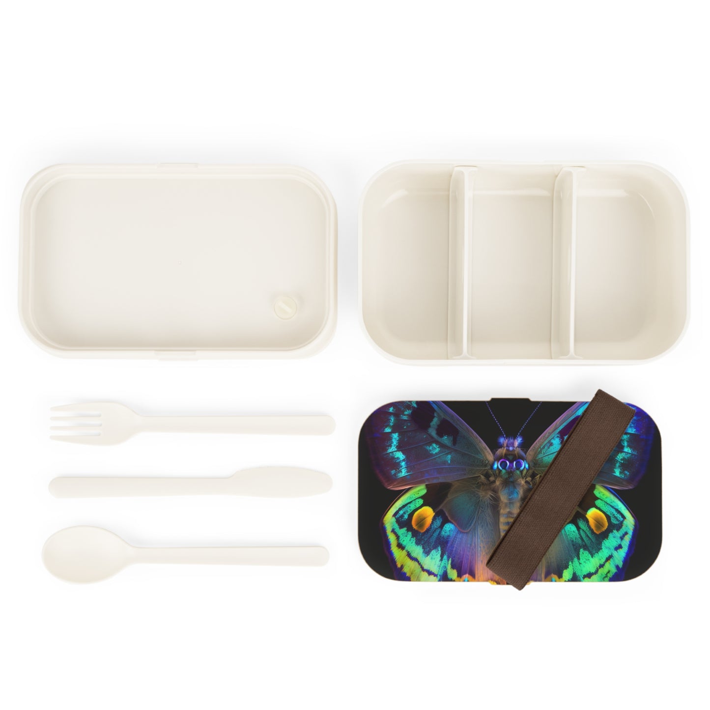 Bento Lunch Box Neon Hue Butterfly 4