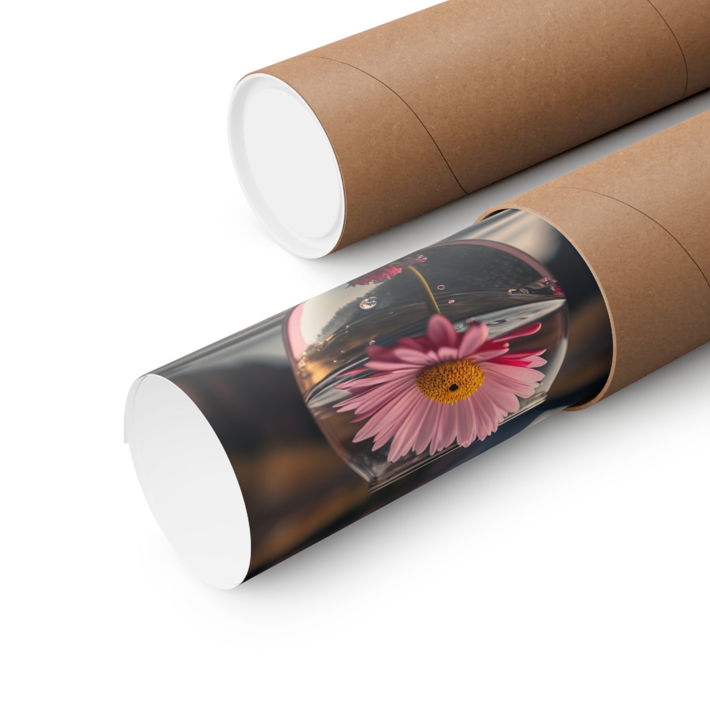 Premium Matte Vertical Posters Daisy in a vase 2