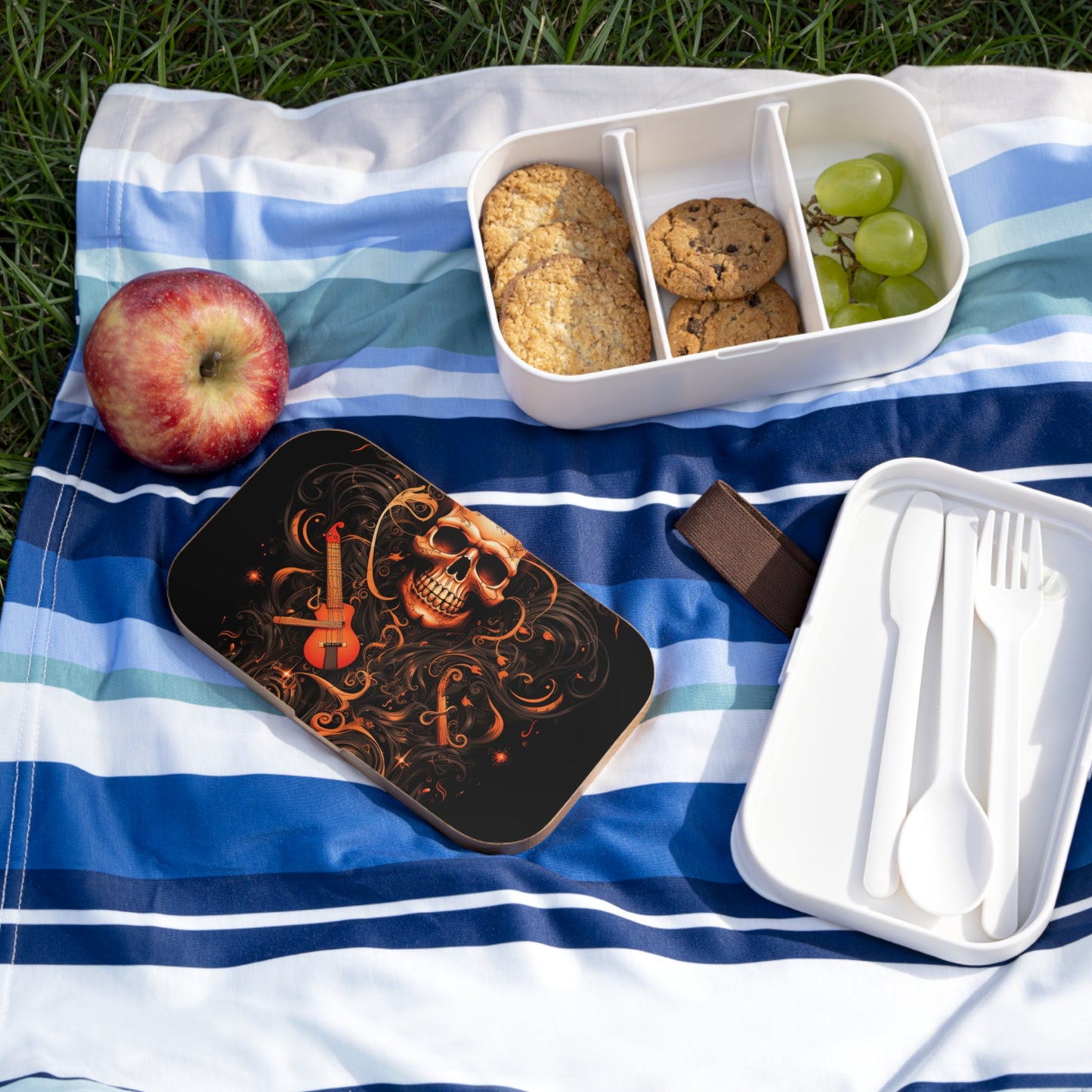 Bento Lunch Box Skull Treble Clef 4