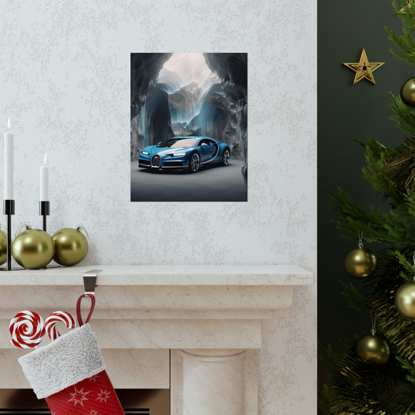 Premium Matte Vertical Posters Bugatti Real Look 2