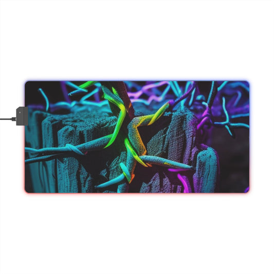 LED Gaming Mouse Pad Macro Neon Barbs 3