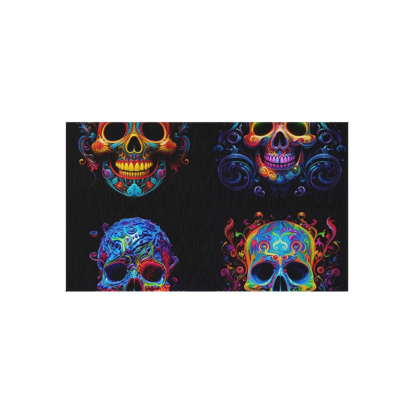 Outdoor Rug  Macro Skull Color 5