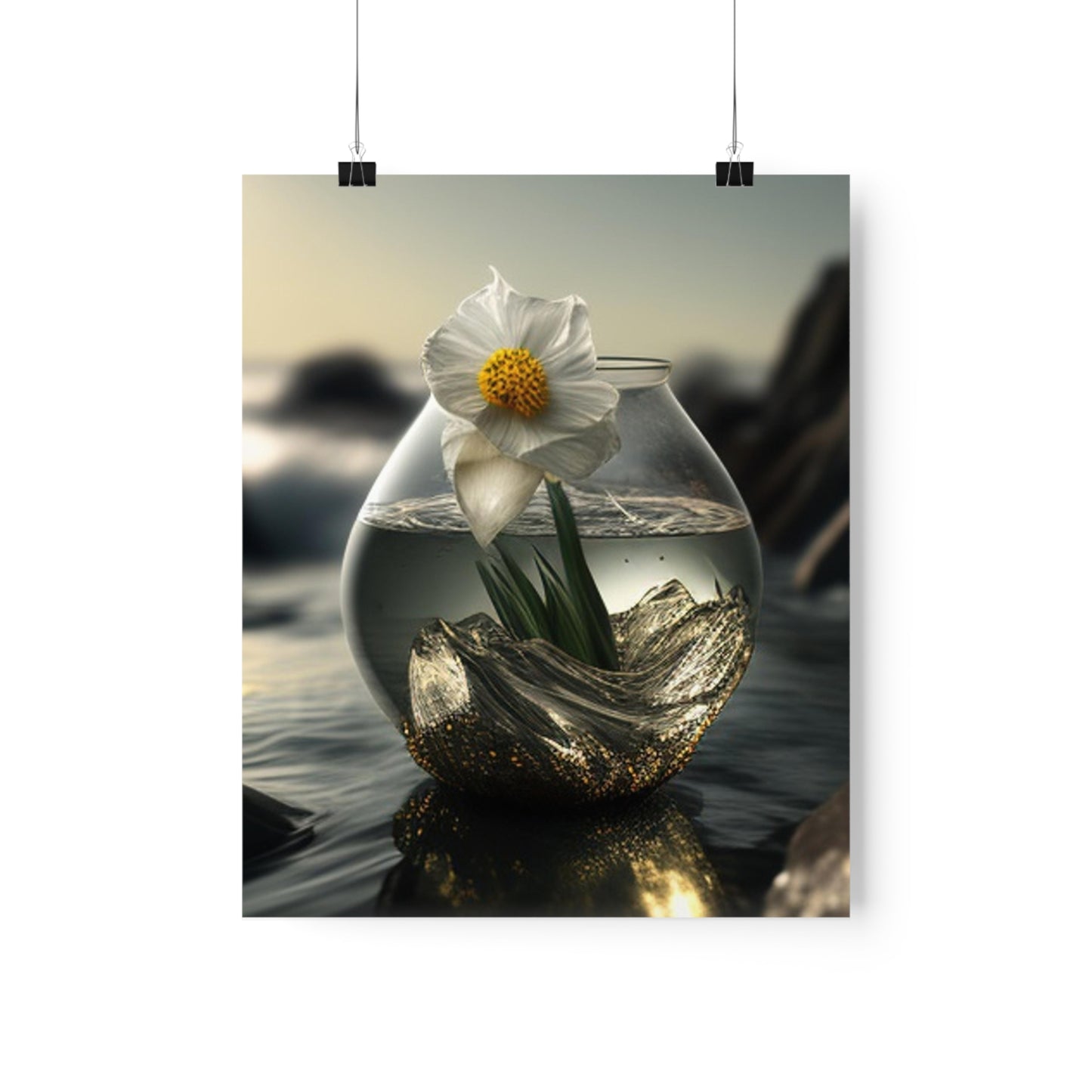 Premium Matte Vertical Posters Daffodil 1