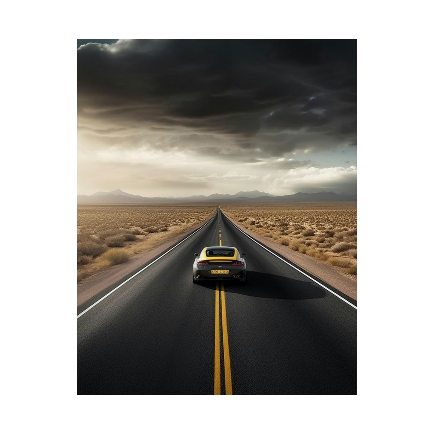 Premium Matte Vertical Posters Ferrari Road 2