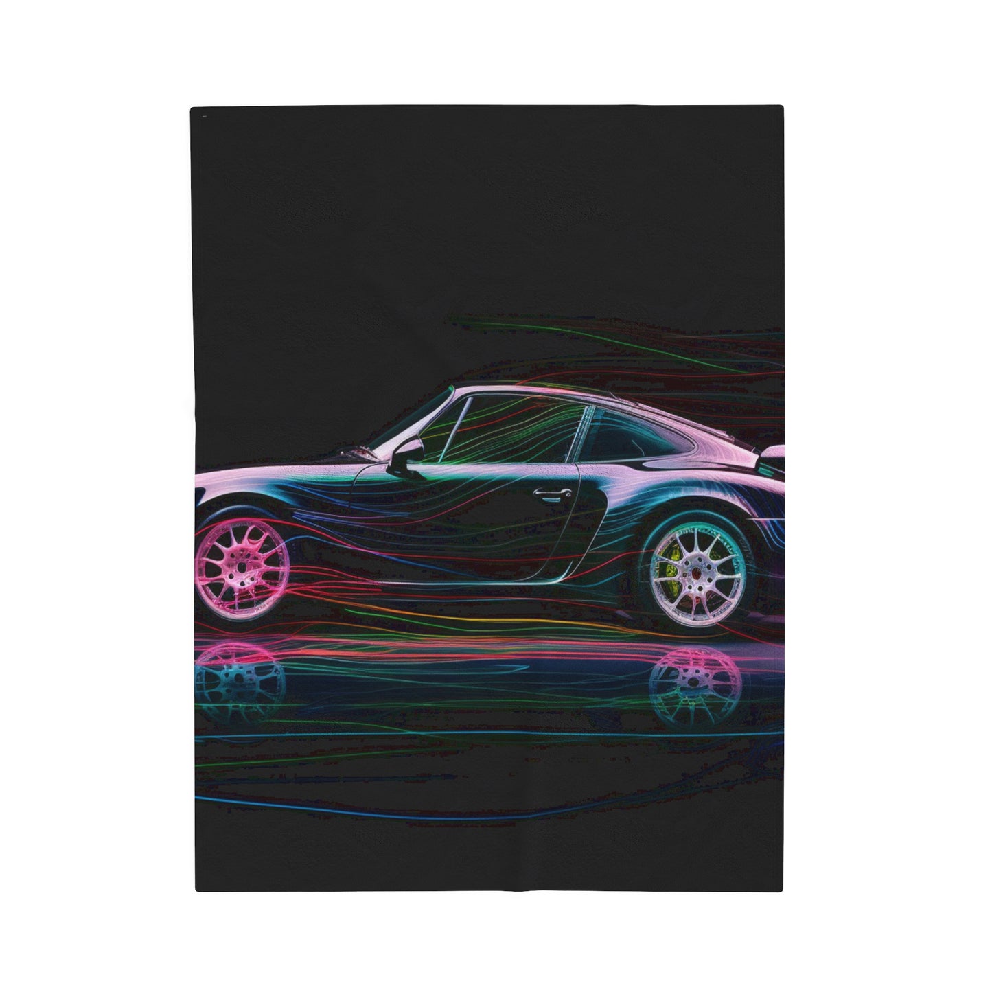 Velveteen Plush Blanket Porsche 933 1