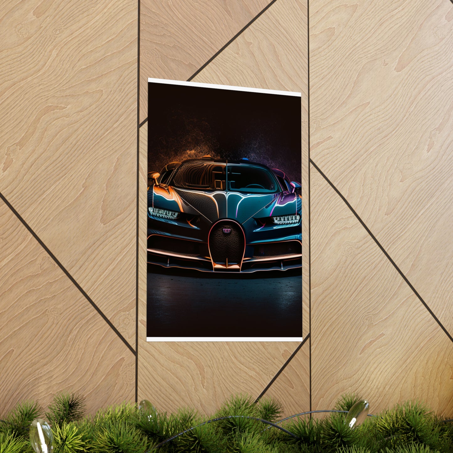 Premium Matte Vertical Posters Bugatti Chiron Super 3