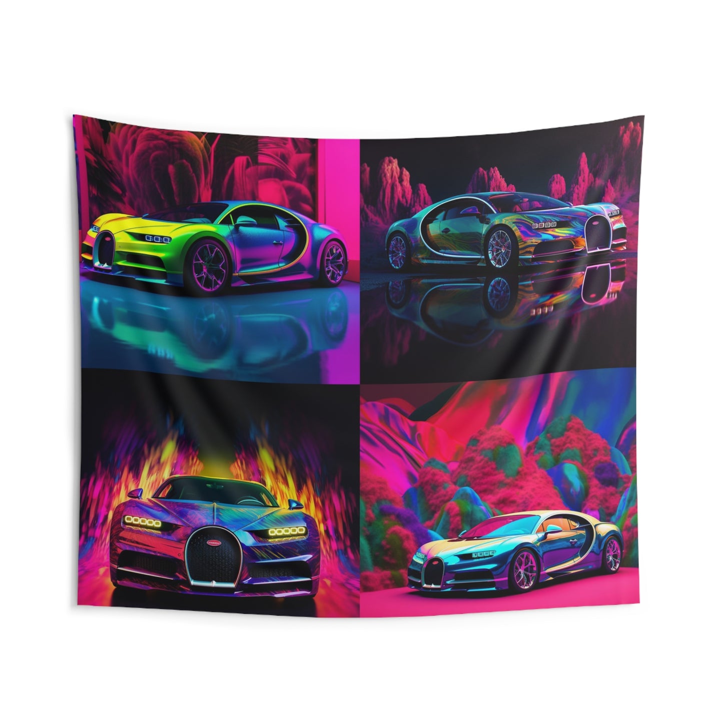 Indoor Wall Tapestries Florescent Bugatti Flair 5