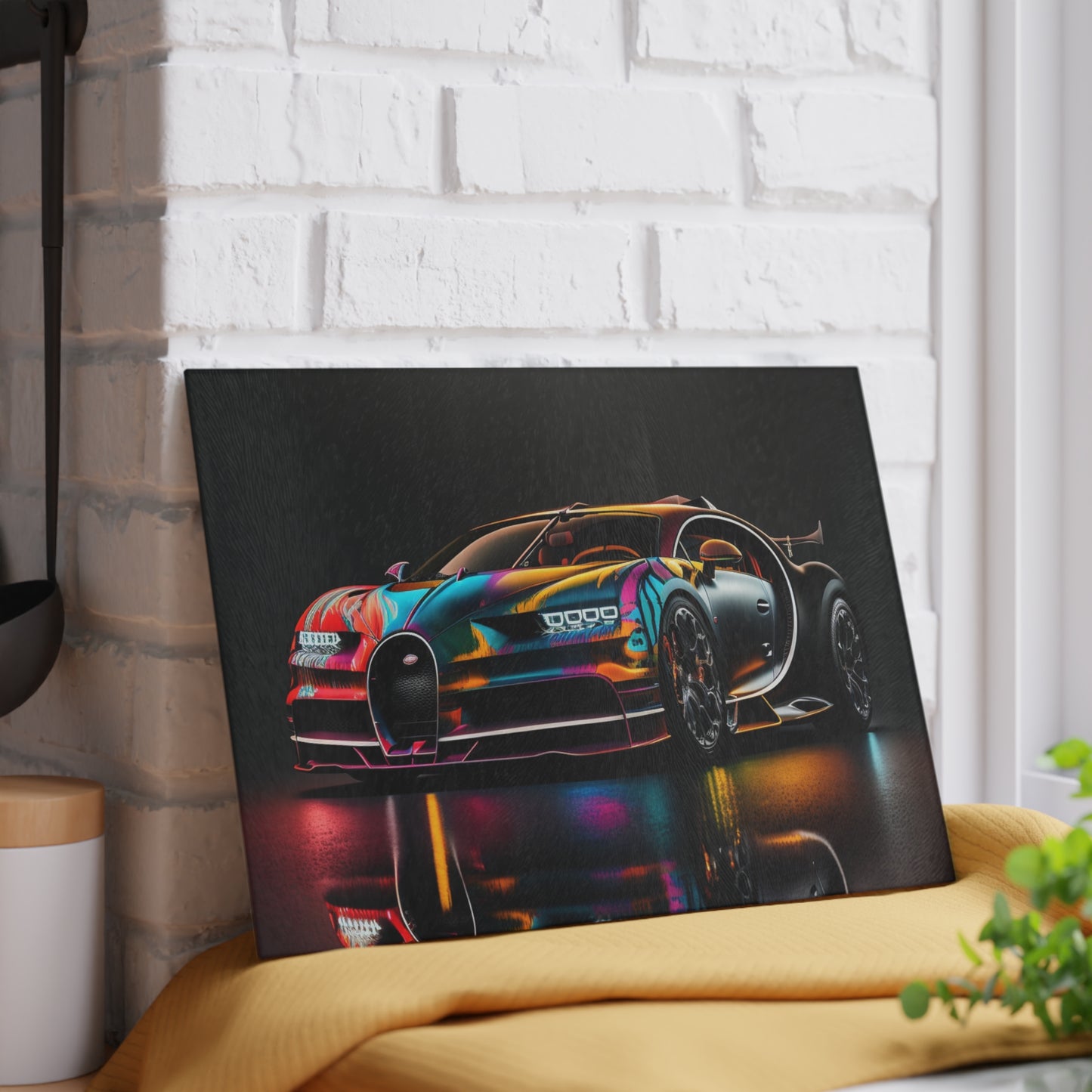 Glass Cutting Board Bugatti Chiron Super 2