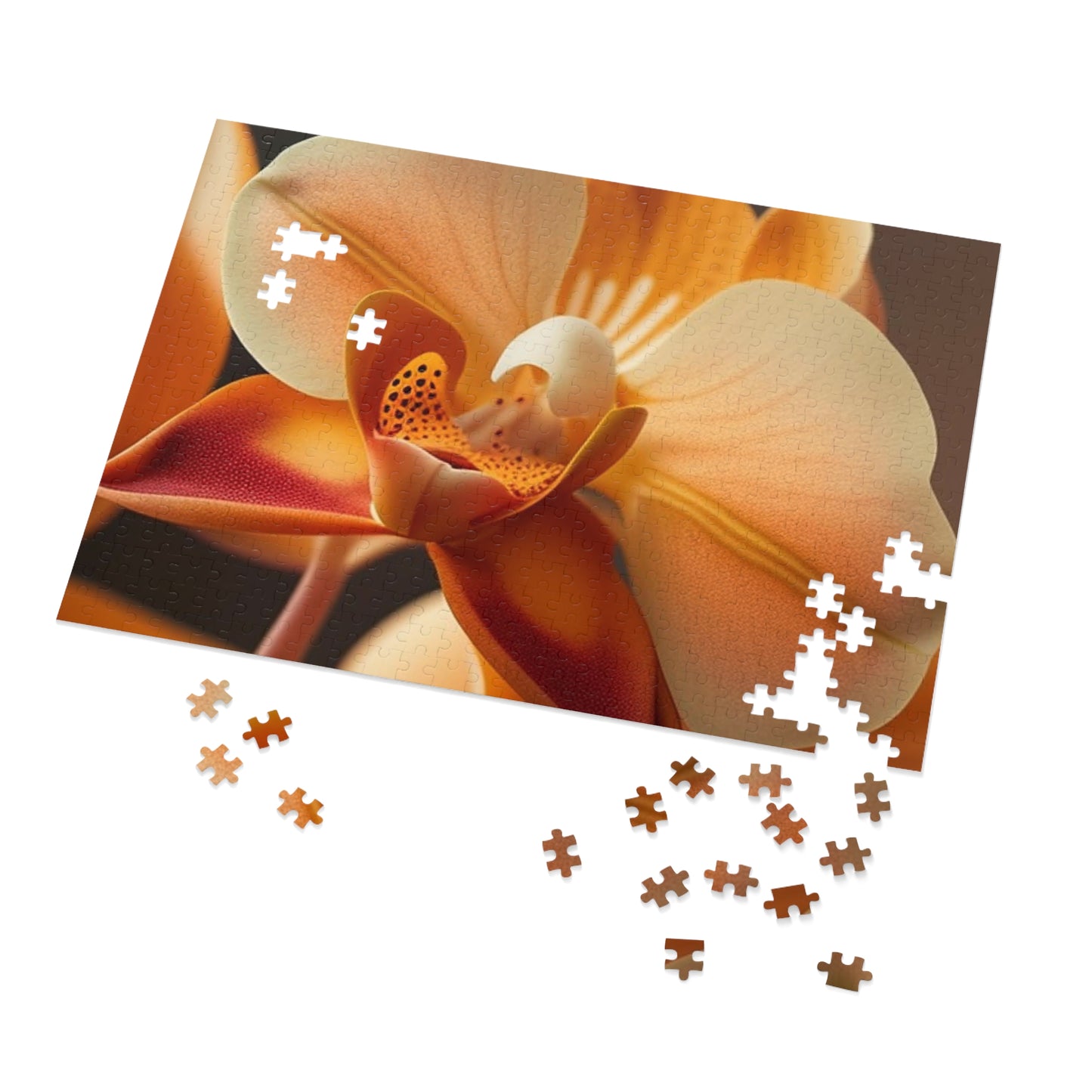 Jigsaw Puzzle (30, 110, 252, 500,1000-Piece) Orange Orchid 3