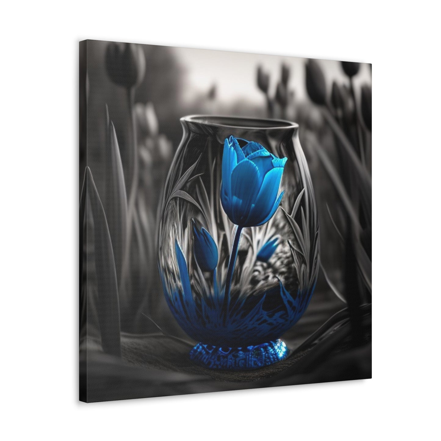 Canvas Gallery Wraps Tulip Blue 3