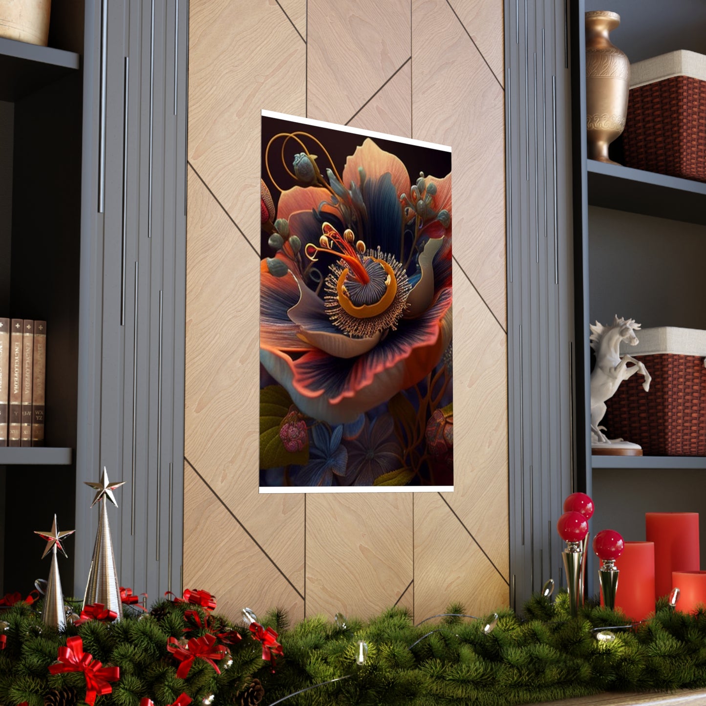 Premium Matte Vertical Posters Flower Arangment 3