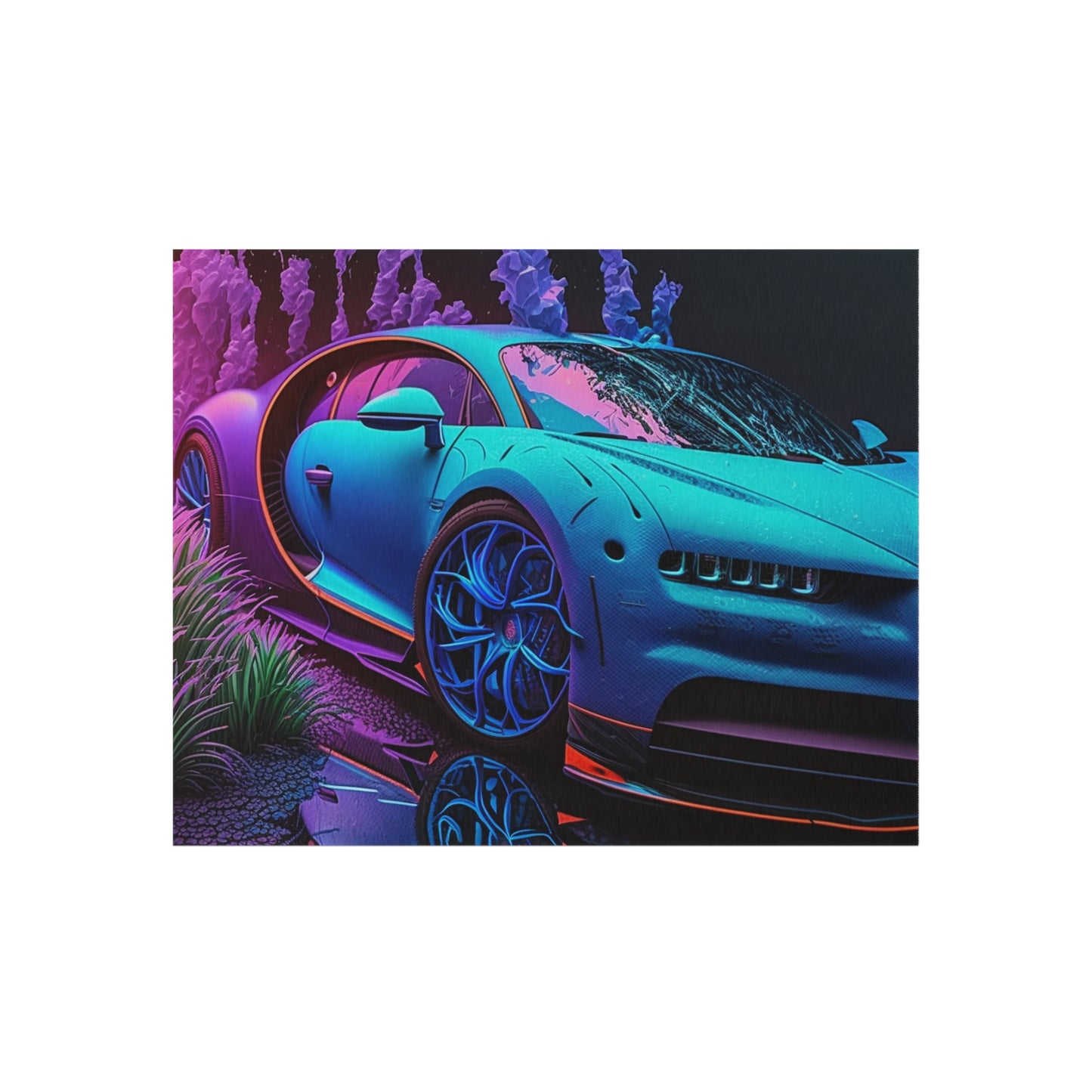 Outdoor Rug  Bugatti Neon Chiron 2