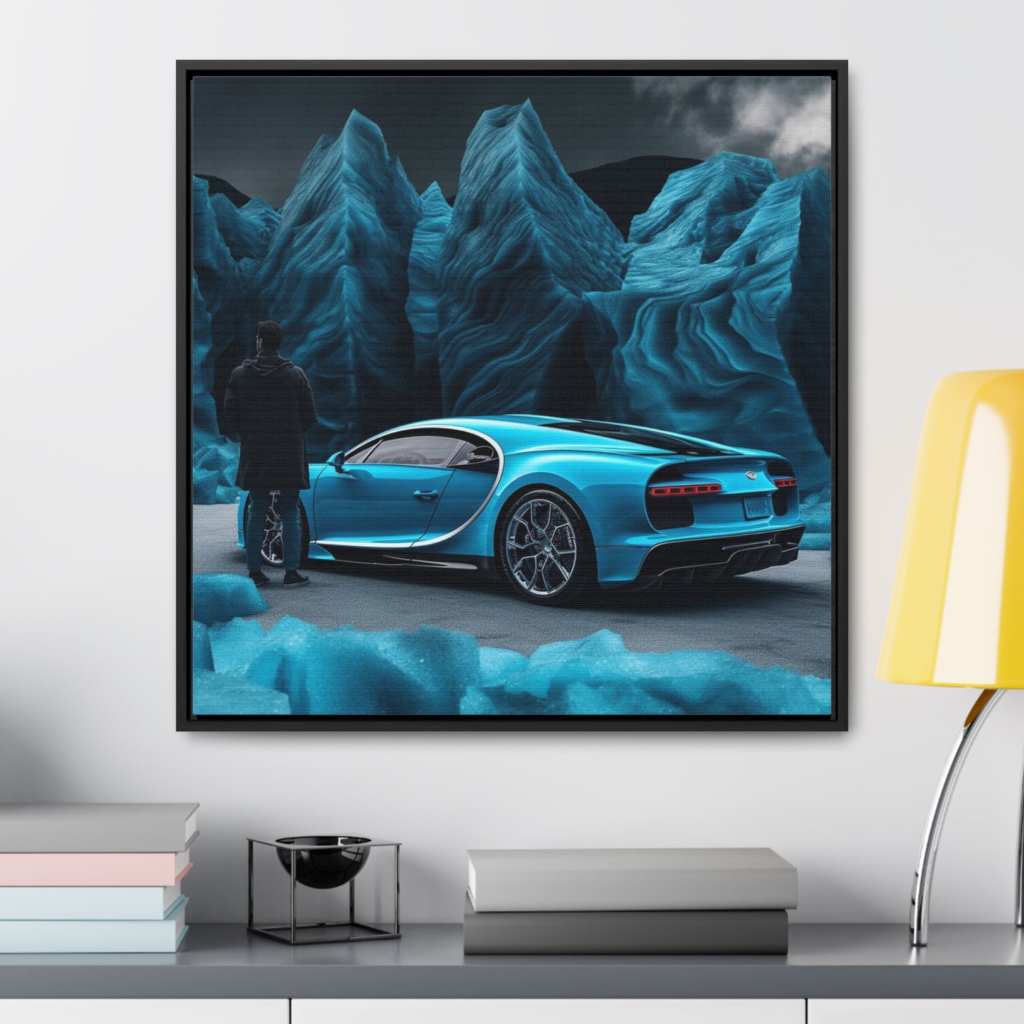 Gallery Canvas Wraps, Square Frame Bugatti Real Look 3